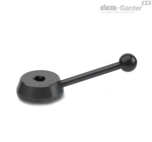 GN 211-K Control Levers With keyway DIN 6885-1 P9