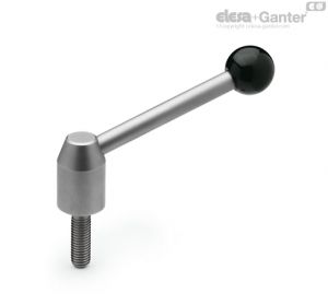 GN-212.5 Manípulos de Tensão Ajustáveis de Aço Inoxidável, com Rosca Externa