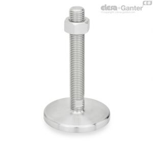 GN 22-TK Leveling Feet With nut, wrench flat at the bottom