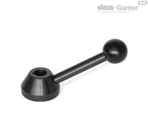 GN 223-K Control Levers With keyway DIN 6885-1 P9