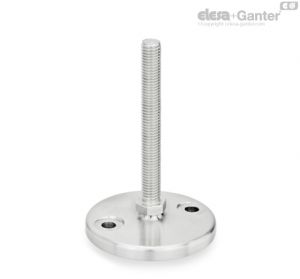 GN 24-S Leveling Feet Without nut, external hex at the bottom