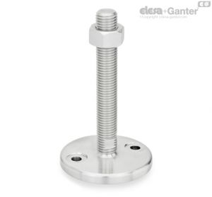 GN 24-TK Leveling Feet With nut, wrench flat at the bottom