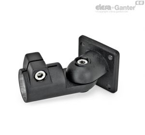 GN 282-T Swivel Clamp Connector Joints Adjustment with 15° division (serration)