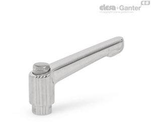 GN 300.6 Manípulos de mão ajustáveis Com Rosca Interna / Furo de Montagem
