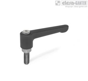 GN-302.1 Flat adjustable hand levers with threaded stud