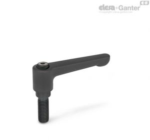 GN-302 Empuñaduras graduables planas con espárrago roscado