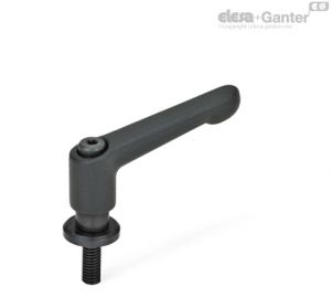 GN-307 Adjustable hand levers with threaded bolt and washer