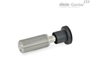 GN 313-NI Spring bolts, Stainless Steel