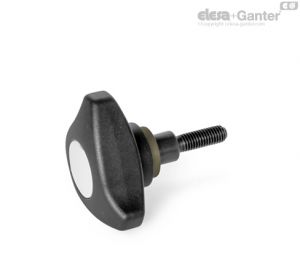 GN-3664 Torque limiting tristar knobs / screws Threaded stud