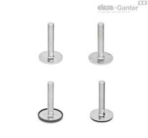 GN 41-T/TK Leveling Feet With / without nut, wrench flat at the bottom