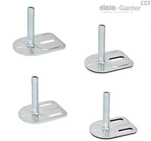 GN-42-U/UK Leveling Feet With / without nut, hex socket at the top and wrench flat at the bottom