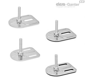 GN-43-S/SK Leveling Feet With / without nut, external hex at the bottom