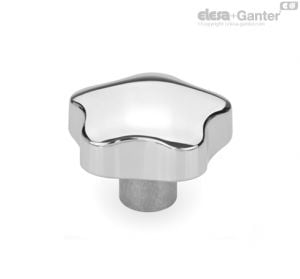 GN 5336-E Manípulos de estrela com furo cego roscado