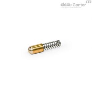 GN 610-HN Spring Loaded Shells Semi-spherical, stainless steel