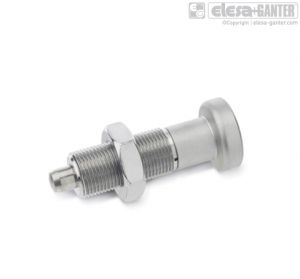 GN-613-NI Indexing plungers stainless steel knob