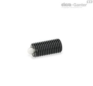 GN 616-K Spring Plungers Bolt plastic, standard spring load