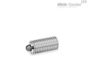 GN 616-SN Spring Plungers Bolt stainless steel, standard spring load