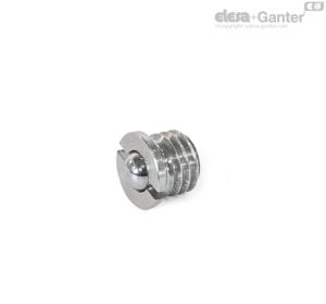 GN 616.2-NI Spring Plungers Housing stainless steel, ball stainless steel