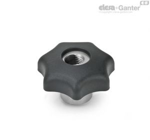 GN 6336.3-NI Manípulos de estrela de libertação rápida em aço inoxidável