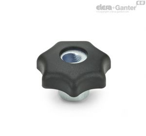 GN 6336.3-ST Manípulos de estrela de libertação rápida em aço