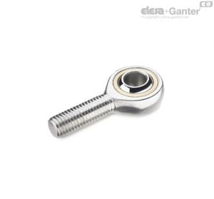 GN 648.6 Stainless Steel Ball Joint Heads with Threaded Bolt Stainless Steel-Ball joint heads with threaded bolt