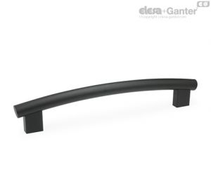 GN 666.4-SW Tubular Arch Handles Handle tube, aluminum, powder coated, black