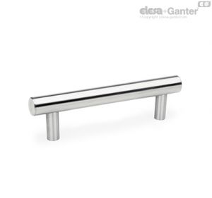 GN 666.5-E Tubular Handles With stainless steel cover cap