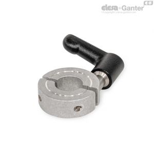 GN 707.4-AL Colares de Eixo Dividido em Alumínio, torneados