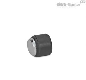 GN 709.2-BR Clamping pads Smooth contact face, with automatic return