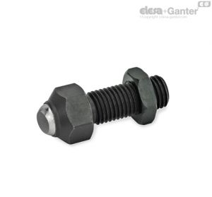 GN 709.3-BR Clamping pads Smooth contact face, with automatic return