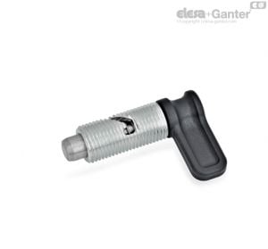 GN 712-S Cam Action Indexing Plungers With safety-rest position, without lock nut