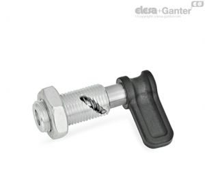 GN 712.1-AK Cam Action Indexing Plungers Without rest position, with lock nut