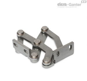 GN 7237-R Stainless Steel Multiple-Joint Hinges Fixing angle piece, right