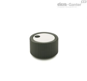 GN 726 Manípulos de controlo recartilhados