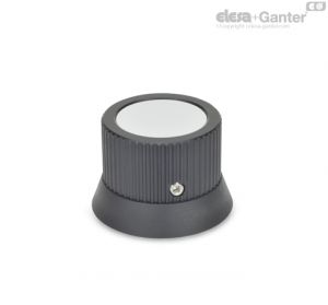 GN 726.2-B Manípulos de controlo Neutros, sem ponto indicador ou escala