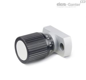 GN 727 Manípulos de controlo com eixo ajustável