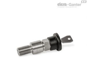 GN 814-E Stainless Steel-Indexing plungers front and rear locking