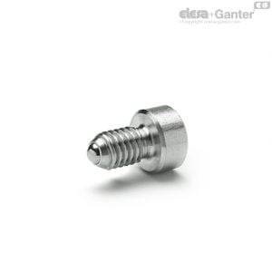 GN 815.1-NI Spring Plungers Stainless steel, standard spring load