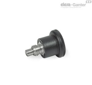 GN 822.7 Stainless Steel-Mini indexing plungers Mini indexing plungers, Stainless Steel / Plastic knob