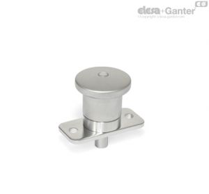 GN 822.9-BN/CN Stainless Steel-Mini indexing plungers with Stainless Steel knob