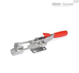 GN 851.3-A4 Latch Type Toggle Clamps Stainless Steel, with safety hook