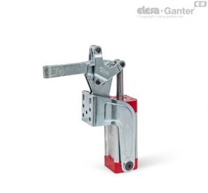 GN 862-EPV Pneumatic Toggle Clamps Solid clamping arm, with clasp for welding