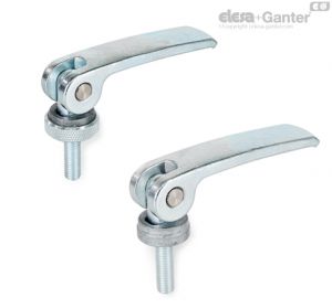 GN-927.2 Clamping Levers with Eccentrical Cam with Threaded Stud