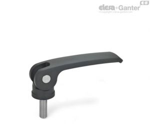 GN-927.4 Palancas de bloqueo con leva excéntrica con espárrago roscado