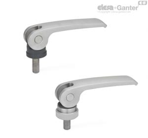 GN-927.5 Stainless Steel Clamping Levers with Eccentrical Cam with Threaded Stud