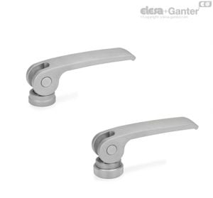 GN 927.7 Stainless Steel Clamping Levers with Eccentrical Cam with Internal Thread