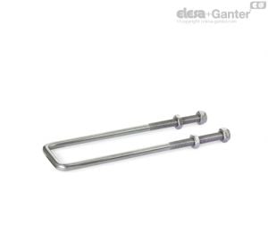 GN 951.1-NI Square U-bolts Stainless Steel