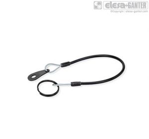 GN 111.2-A Stainless Steel-Retaining cables with two key rings