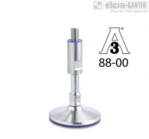 GN 20-A Stainless Steel-Levelling feet without mounting holes