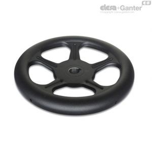GN 228-ST-K Handwheels Steel, with keyway DIN 6885-1 P9